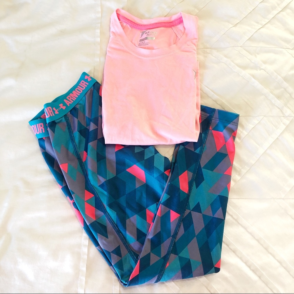 Girls Athletic Outfit Under Armour